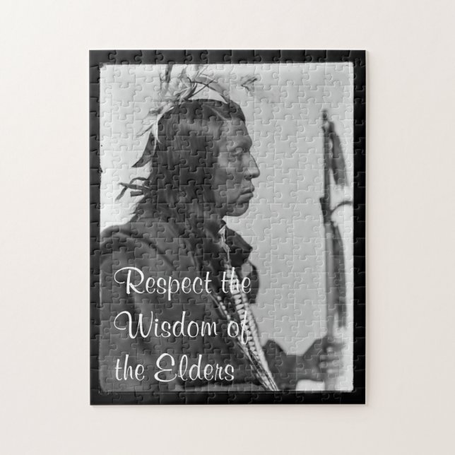 Respektera Wisdom-pussel Pussel (Vertikal)