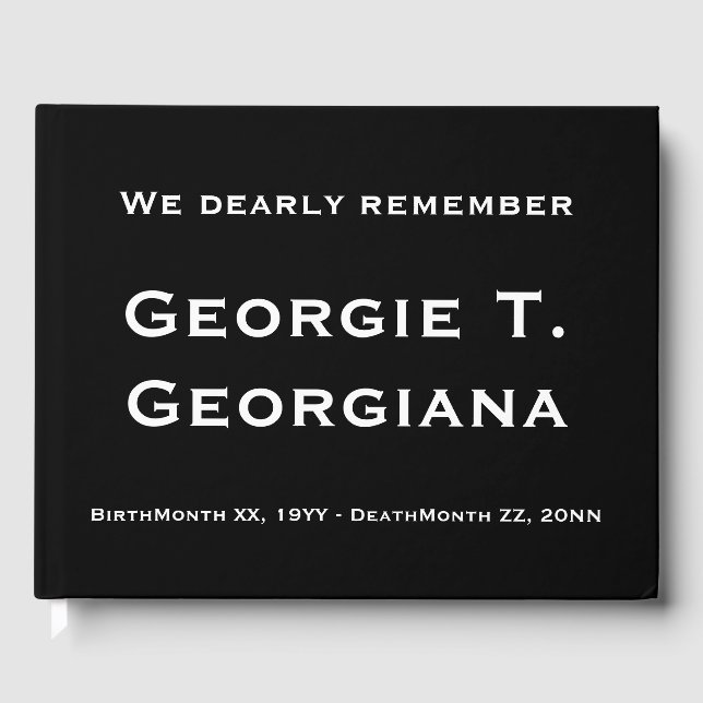 Respekterbar och Elegant begravningsgäst Bok (Framsida)