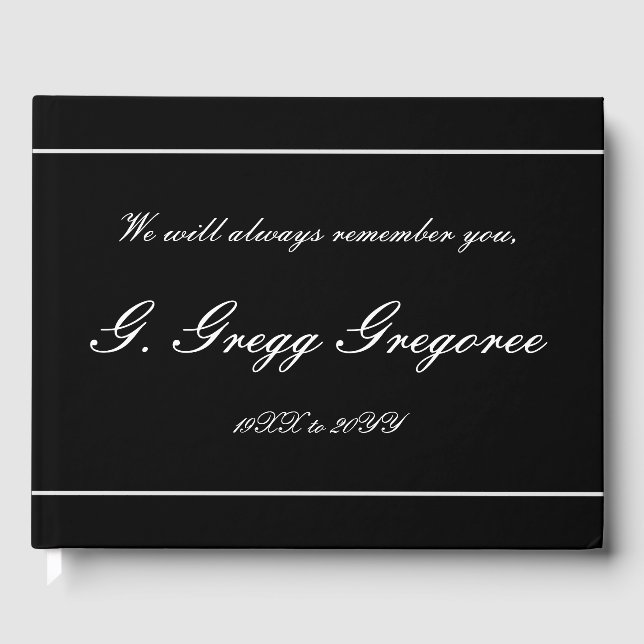 Respekterbar och Elegant begravningsgäst Bok (Framsida)