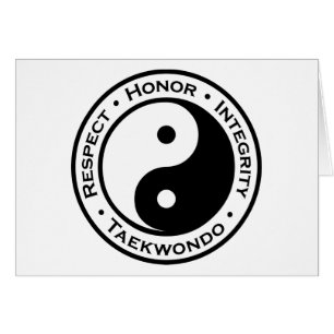 Respekthederfullständighet Taekwondo Hälsningskort