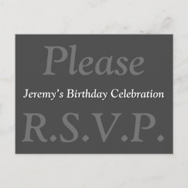 Respektive Elegant: "Var god R.S.V.P." vykort