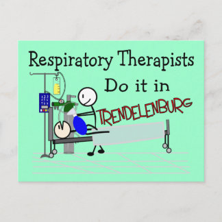 Respiratorer gör det i Trendelenburg Vykort