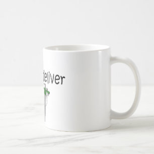Respiratorisk terapeut, "som jag levererar" (syre) kaffemugg