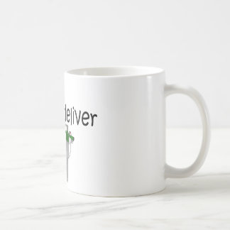 Respiratorisk terapeut, "som jag levererar" (syre) kaffemugg