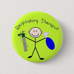 Respiratorisk terapeutpinneperson knapp
