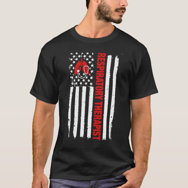 Respiratorisk terapeutskjorta tee shirt (Framsida)
