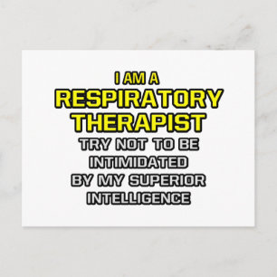 Respiratorisk terapi.. överlägsen intelligens vykort