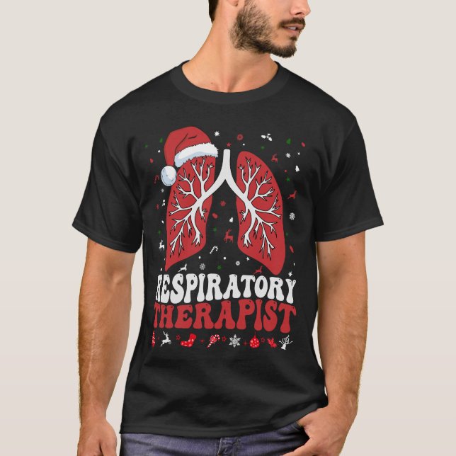 Respiratorisk terapist jul t shirt (Framsida)