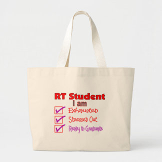 Respiratorisk terapistudent--Stressat ut! Jumbo Tygkasse
