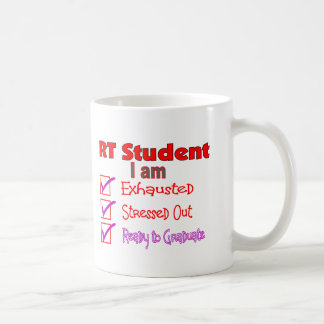 Respiratorisk terapistudent--Stressat ut! Kaffemugg