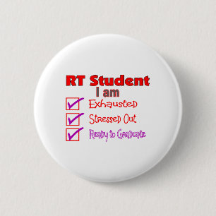 Respiratorisk terapistudent--Stressat ut! Knapp