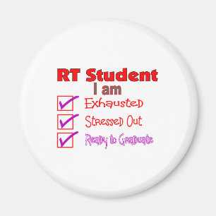 Respiratorisk terapistudent--Stressat ut! Magnet