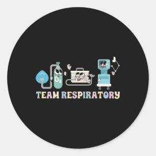 Respiratorisk thera för teamterapierapist Squad Re Runt Klistermärke