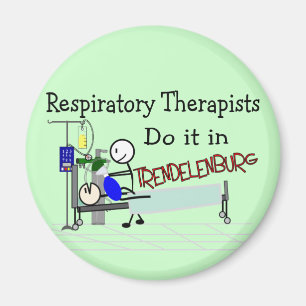 Respiratoriska terapeuter gör det i Trendelenburg Magnet