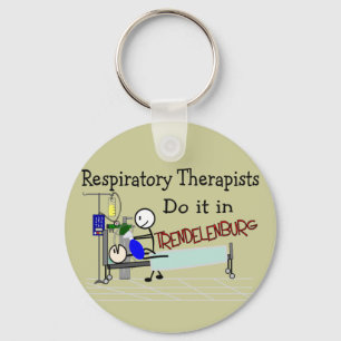 Respiratoriska terapeuter gör det i Trendelenburg Nyckelring