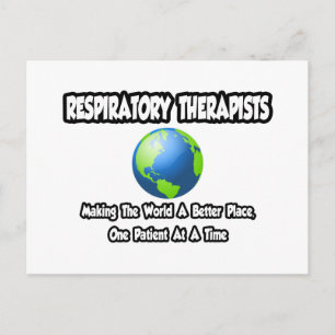 Respiratoriska terapeuter World a Better Ställe Vykort