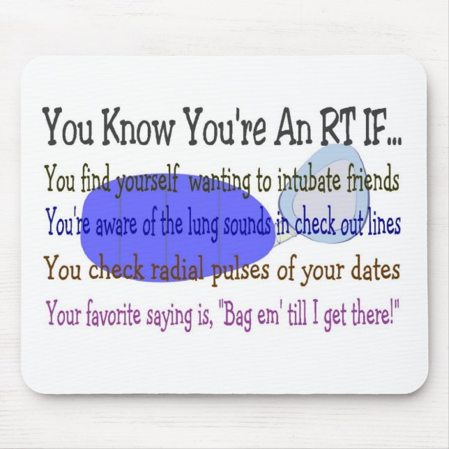 Respiratoriska terapeutgåvor musmatta (Framsidan)