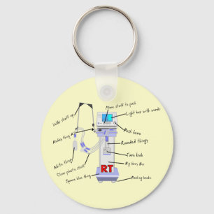 Respiratoriska terapeutgåvor nyckelring