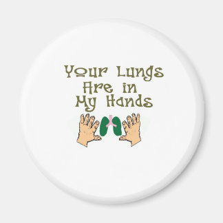 Respiratoriska terapigåvor "Lungs in my händer" Magnet
