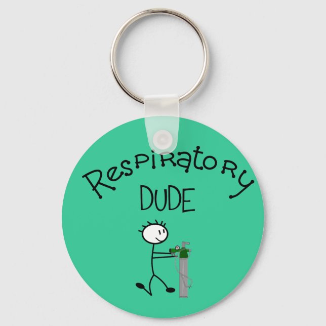 Respiratory DUDE T-Shirts & Gifs Nyckelring (Framsida)