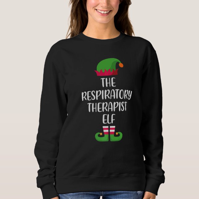 Respiratory Therapist Elf Family Matching Group Ch T Shirt (Framsida)