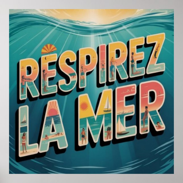Respirer la Mer Poster (Framsidan)