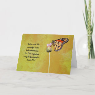 Respitkort för monarch Butterfly-skript Kort