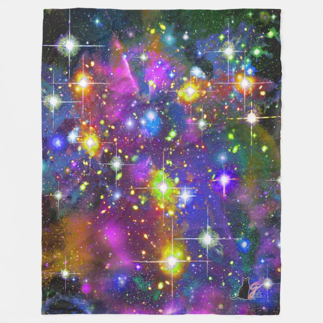 Resplendent Star Fält Fleece Blanket (Framsidan)