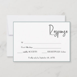 Response Bröllop Card OSA Kort