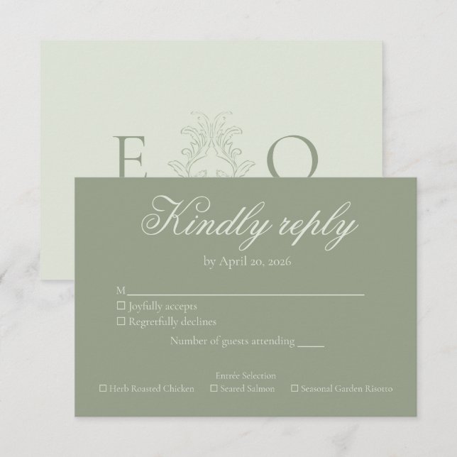 Response Card OSA Kort (Fram/baksida)