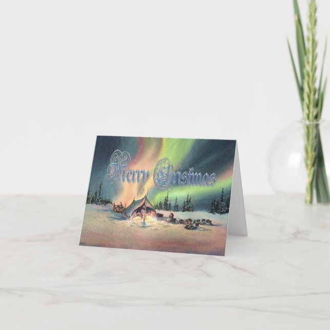 REST FÖR MUSHERS AV SHARON SHARPE HELGKORT (Framsida)