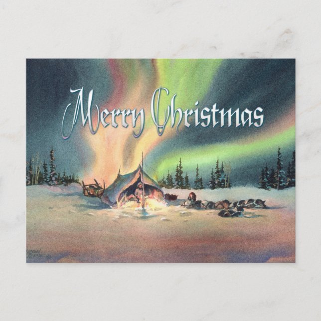 REST FÖR MUSHERS AV SHARON SHARPE VYKORT (Framsida)