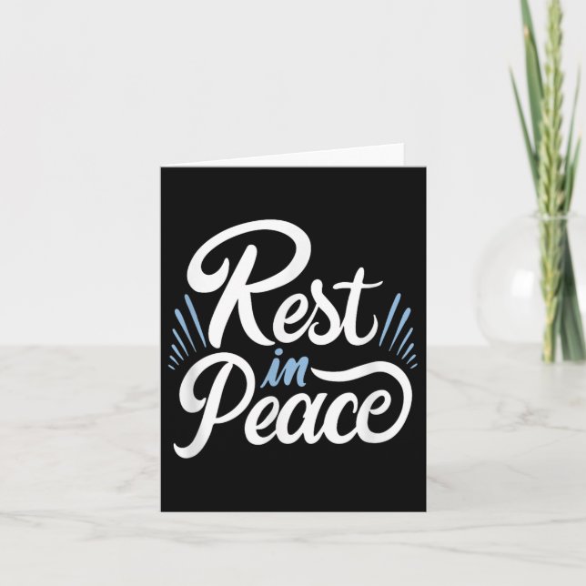 Rest In Peace Humor And Motivation To Keep Pushing Kort (Framsida)