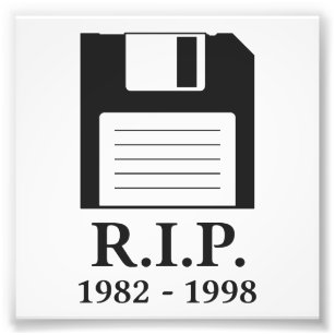 Rest in Peace RIP-diskett Fototryck