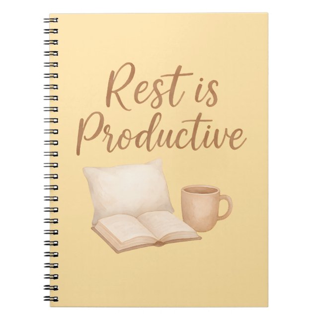 Rest is Productive  Anteckningsbok (Framsidan)