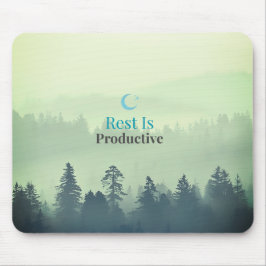 Rest Is Productive – Minimal Motivational Mouse Pa Musmatta