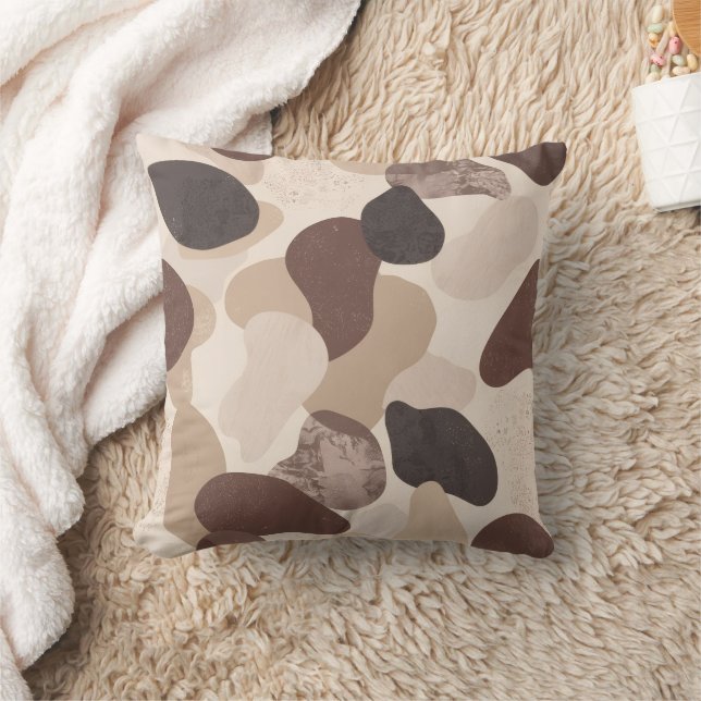 Rest Is Productive Throw Pillow | Cozy Neutral Kudde (Filt)
