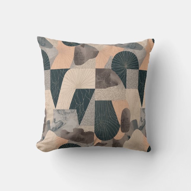 Rest Is Productive Throw Pillow | Cozy Neutral Kudde (Framsida)