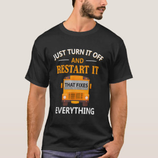 Rest It T Fixes Everything School Bus Driver png Shirt