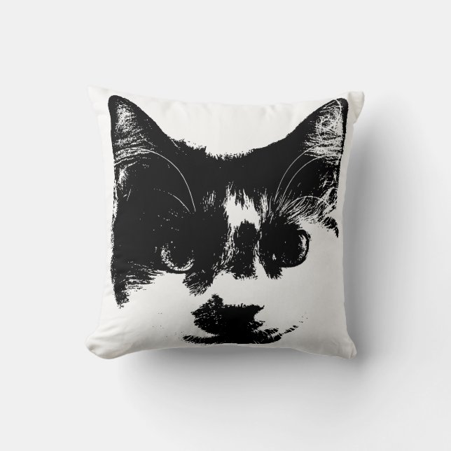 Rest Like You Rule It – Ink Cat   Kudde (Framsida)