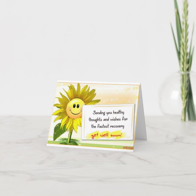 REST RELAX RECOVER GET WELL SON Card Kort (Framsida)