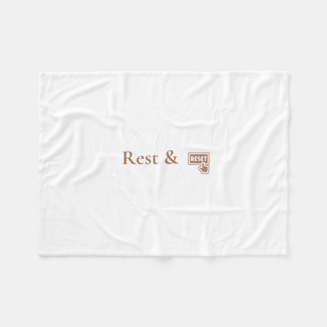Rest & Reset Mysig filt för egenvård (Framsidan (Horisontell))