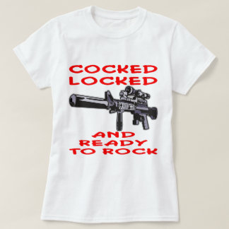 Rest upp låst och klart att vagga t shirt