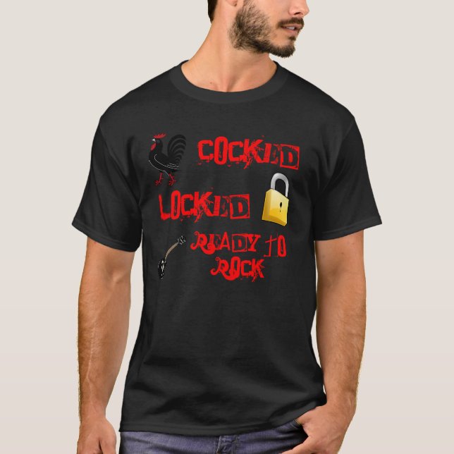 Rest upp låst redo som ska vaggas tee shirt (Framsida)