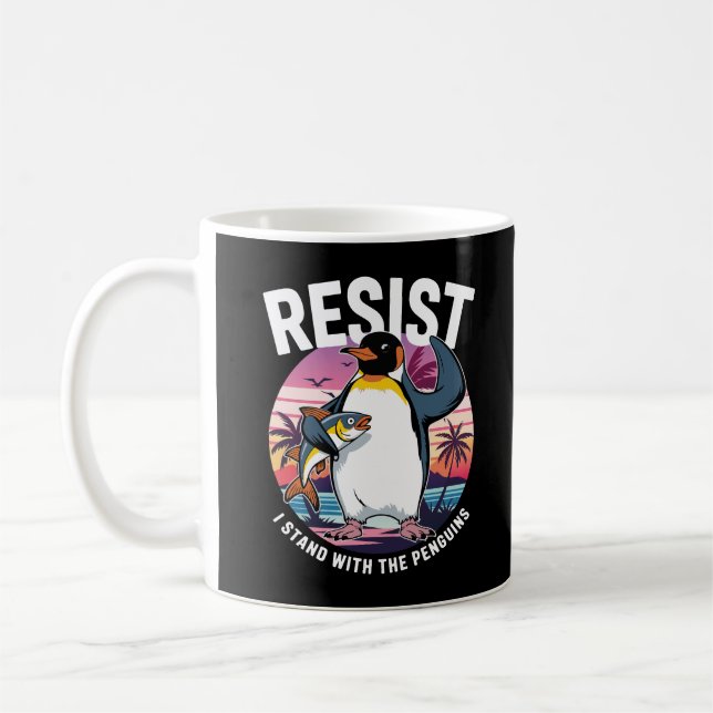 Restanta mig från Penguins Retro Funny Penguin Kaffemugg (Vänster)