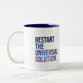 Restart the solution universal Två-Tonad mugg