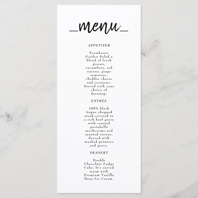 Restaurang Café Lounge Meny (Framsida)