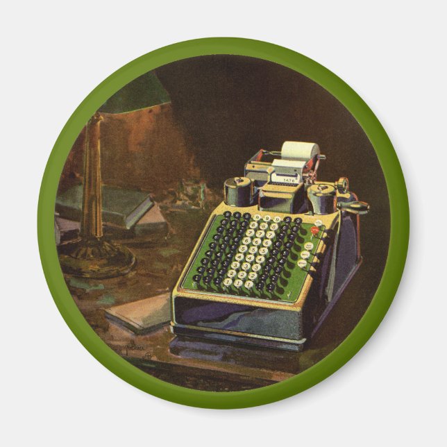 Restaurang Comptometer Redovisning Räknare Magnet (Framsidan)