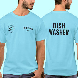 Restaurang Diskmaskin Uniform T-Shirt Personlig