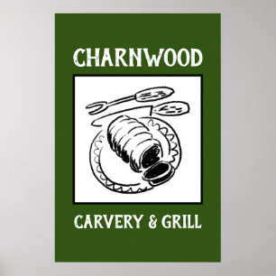 Restaurang eller carvery Sign Board. Poster